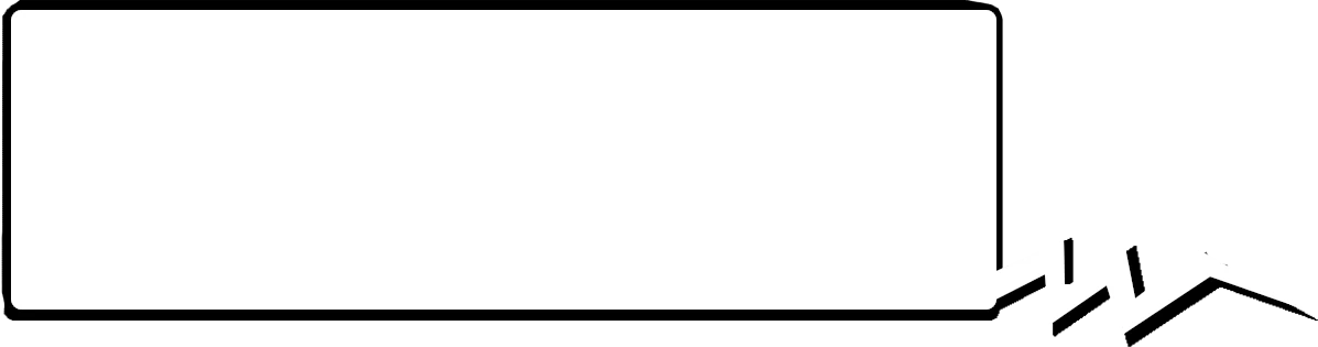 A speech bubble showing what the robot is saying